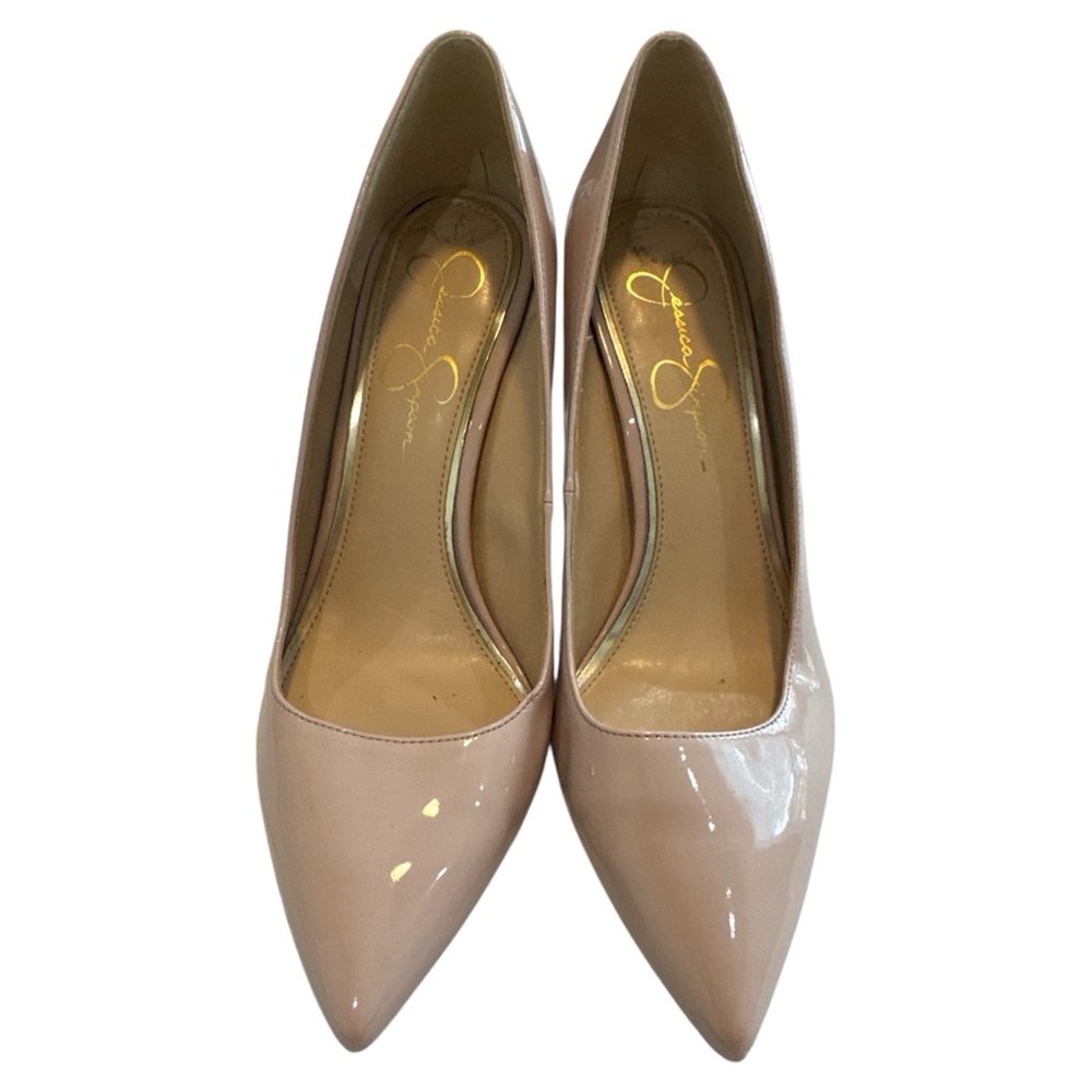 Jessica Simpson Blush Patent Pointed Toe Pumps